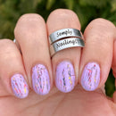 Colores de Carol - Crackin’ Lilac Nail Polish (Crackle Topper)