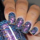 Colores de Carol - Witch's Wine Nail Polish (Flash Reflective)