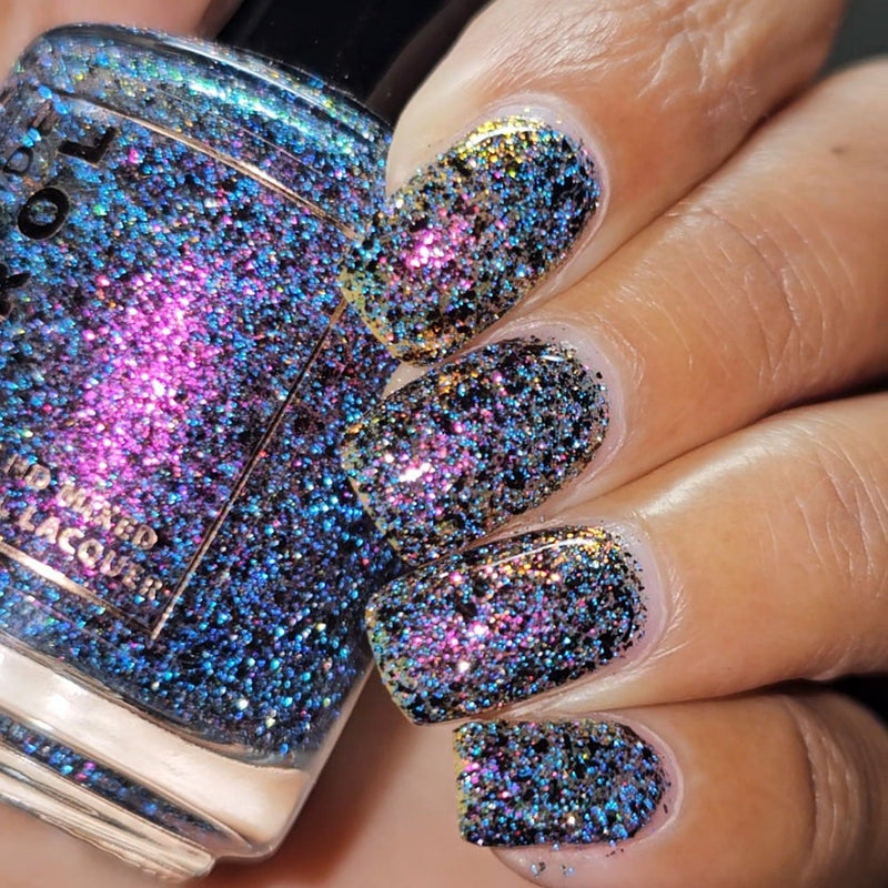 Colores de Carol - Witch's Wine Nail Polish (Flash Reflective)