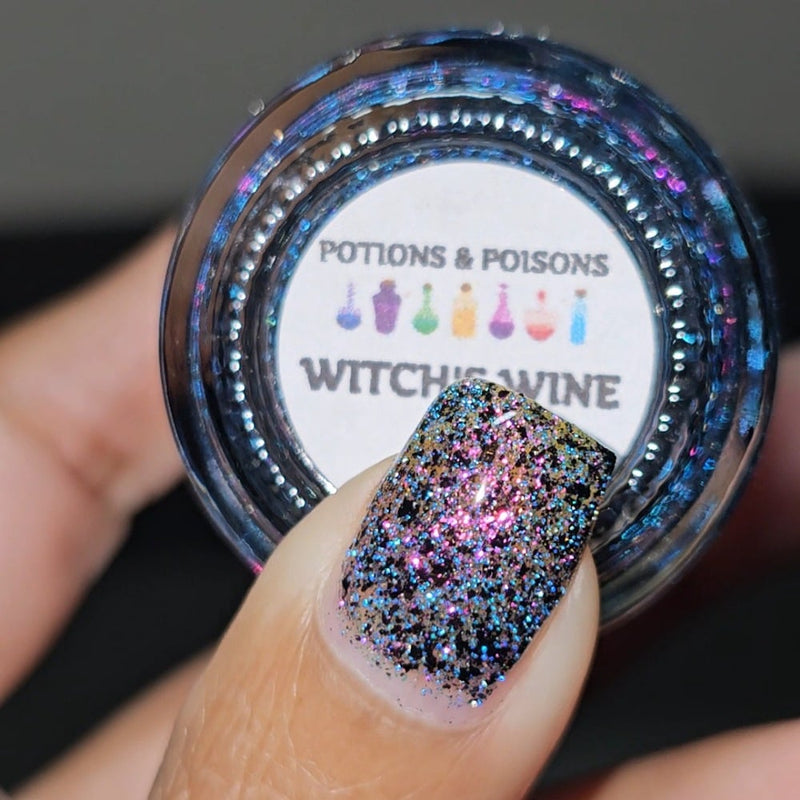 Colores de Carol - Witch's Wine Nail Polish (Flash Reflective)