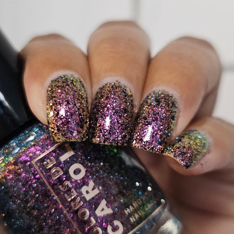 Colores de Carol - Witch's Wine Nail Polish (Flash Reflective)