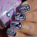 Colores de Carol - Crackin’ Lilac Nail Polish (Crackle Topper)