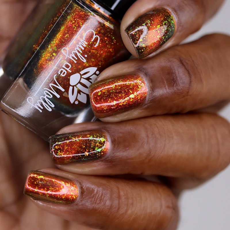 Emily De Molly - Green Flame Nail Polish (Magnetic)