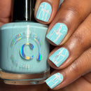 Colores de Carol - Eggshell Sky Nail Polish (Crackle Topper)