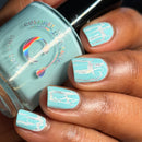 Colores de Carol - Eggshell Sky Nail Polish (Crackle Topper)