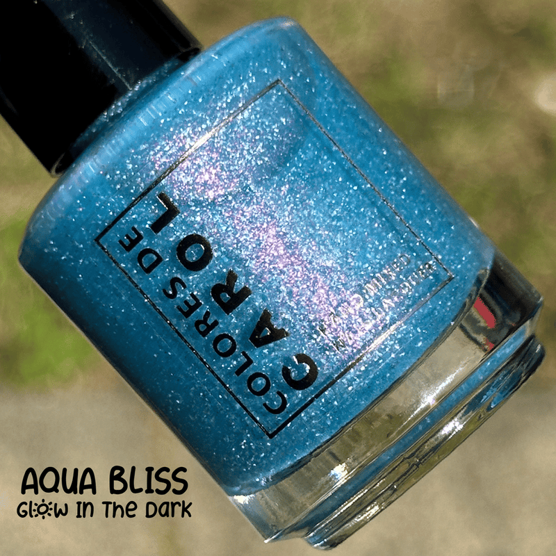 Colores de Carol - Aqua Bliss Nail Polish (Glow in the Dark)