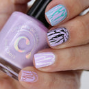 Colores de Carol - Crackin’ Lilac Nail Polish (Crackle Topper)
