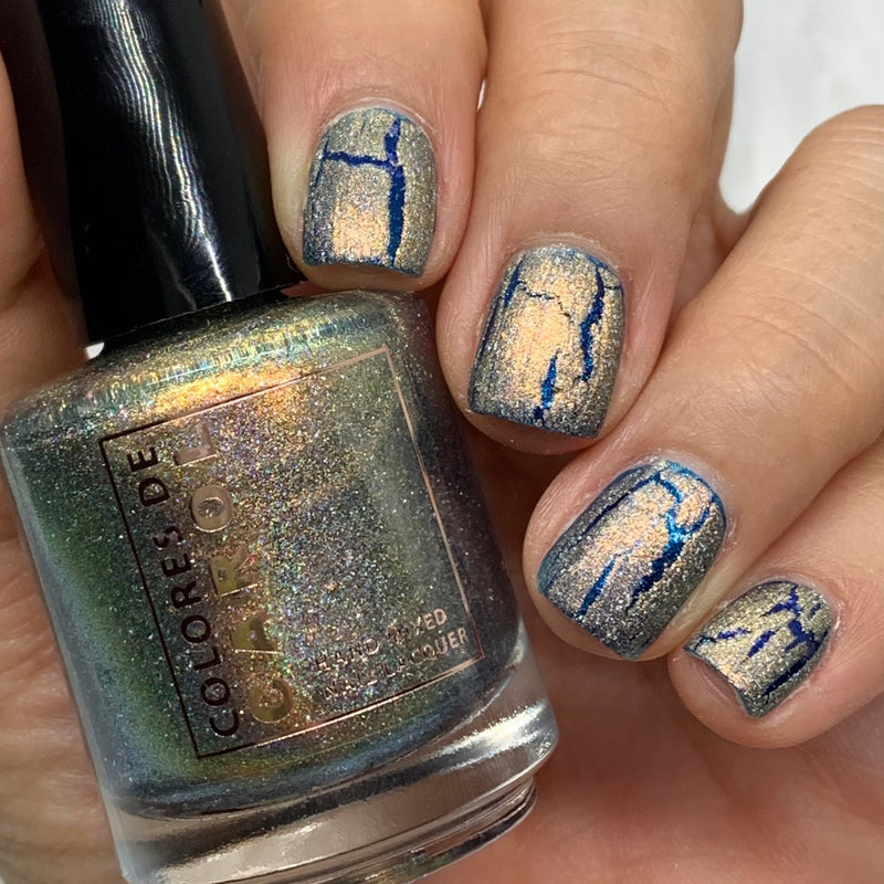 Colores de Carol - Tinsel & Tonic Nail Polish (Crackle Topper)