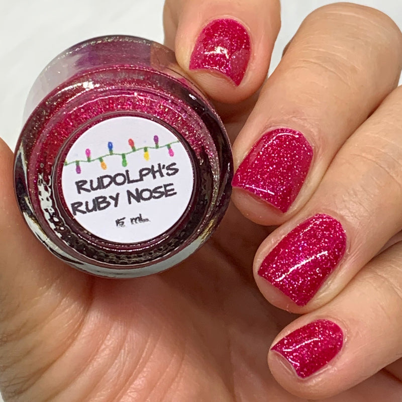 Colores de Carol - Rudolph's Ruby Nose Nail Polish