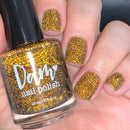 Dam Nail Polish - Champagne Sparkle Nail Polish (Flash Reflective)