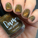 Dam Nail Polish - Champagne Sparkle Nail Polish (Flash Reflective)