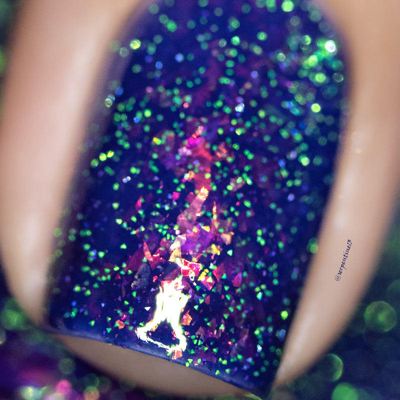 [Preorder, Ships Beginning of Aug] Cadillacquer - The Blue Marble Nail Polish (Flash Reflective) - Store Exclusive