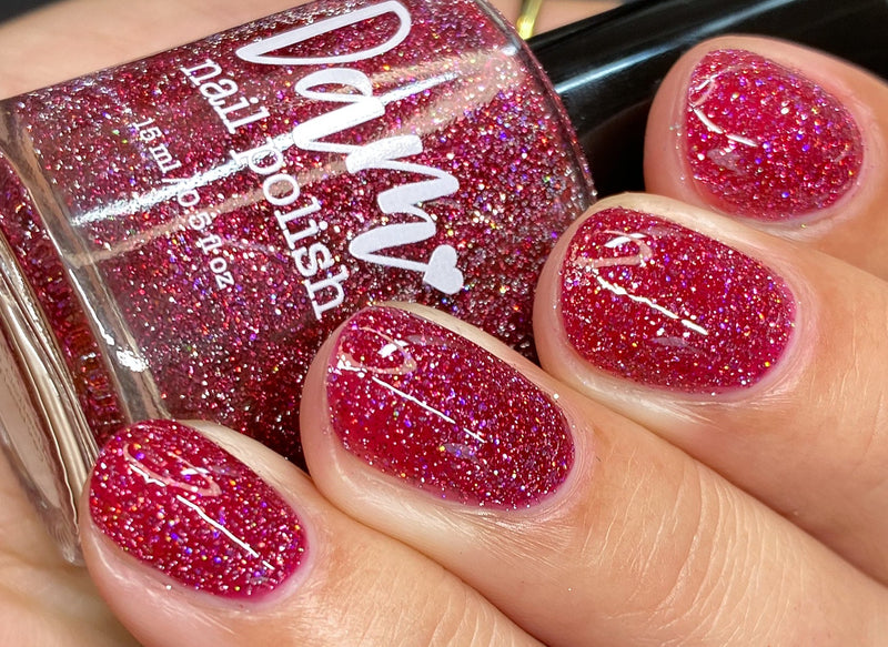 Dam Nail Polish - Bloodthirsty Nail Polish (Flash Reflective)