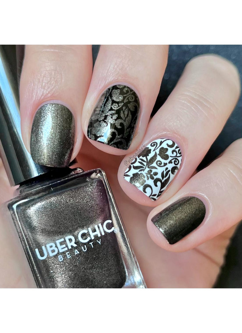 UberChic Beauty - Black Pearl Stamping Polish