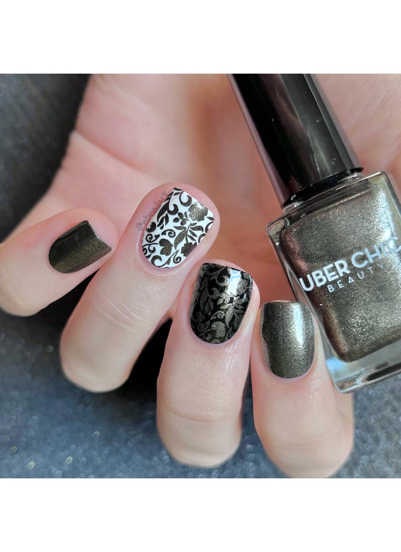 UberChic Beauty - Black Pearl Stamping Polish