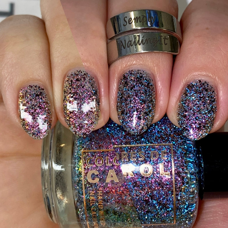 Colores de Carol - Witch's Wine Nail Polish (Flash Reflective)
