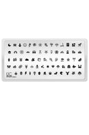 UberChic Beauty - UC Mini - Itty Bitty Icons 02 Stamping Plate