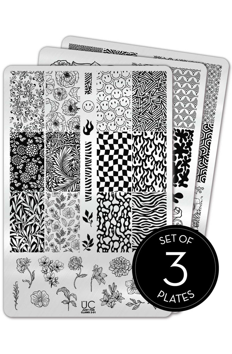 UberChic Beauty - Just For Claws Collection 02 Stamping Plate