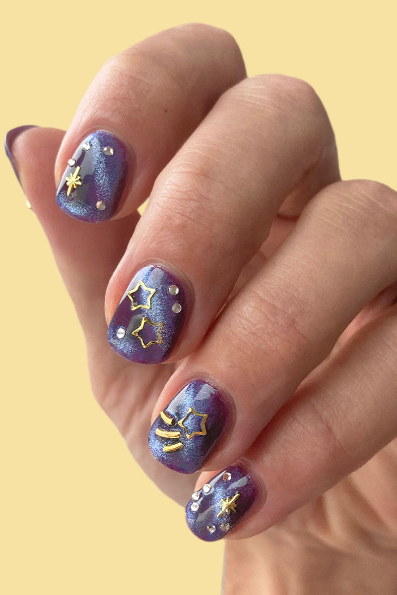 Cirque Colors - Starry Night Nail Charms (Gold)