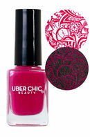 UberChic Beauty - Lady of Burgundy Stamping Polish