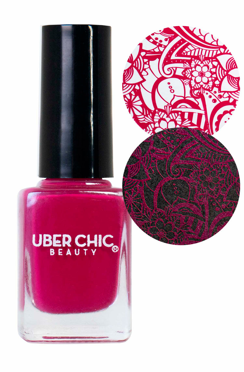 UberChic Beauty - Lady of Burgundy Stamping Polish