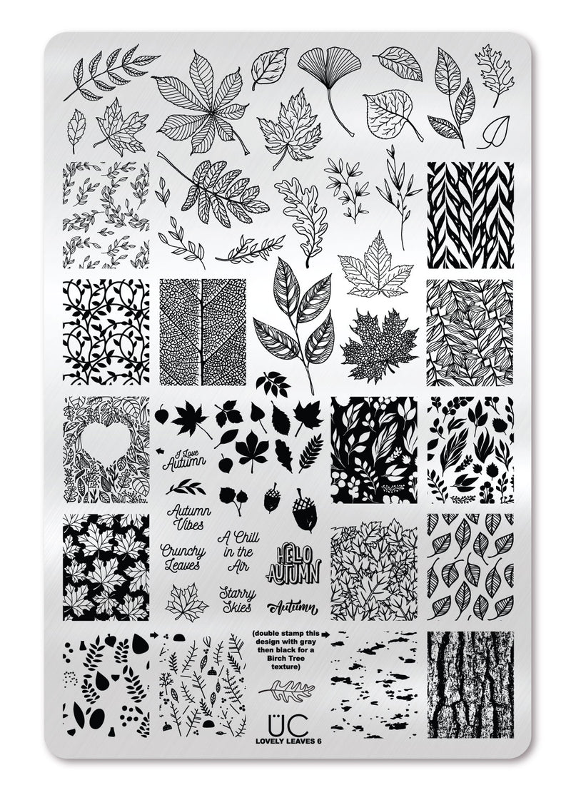UberChic Beauty - Lovely Leaves 06 Stamping Plate