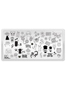 UberChic Beauty - UC Mini - Feline Groovy Stamping Plate