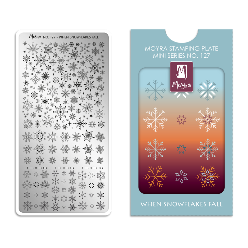 Moyra - 127 When Snowflakes Fall Mini Stamping Plate