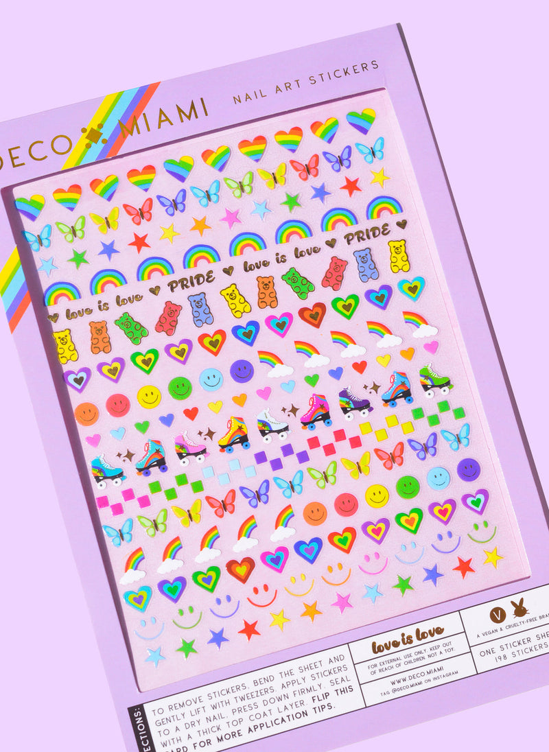 Deco Miami - Love is Love Nail Stickers