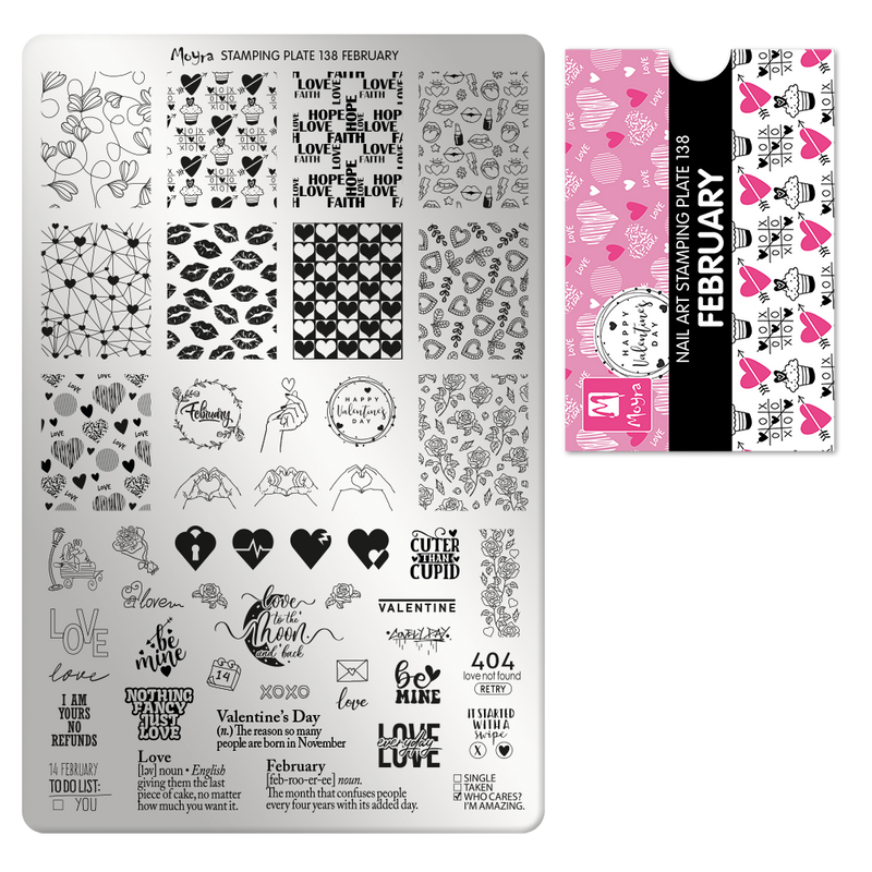 Moyra - 138 February Stamping Plate