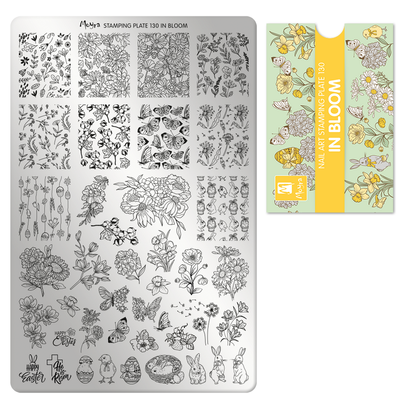 Moyra - 130 In Bloom Stamping Plate