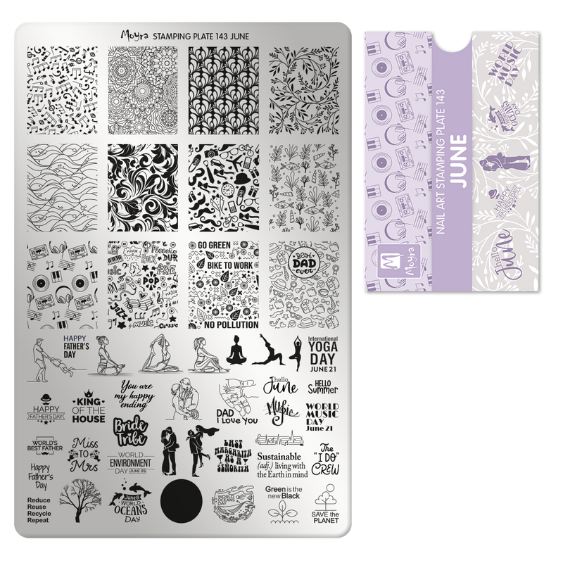 Moyra - 143 June Stamping Plate