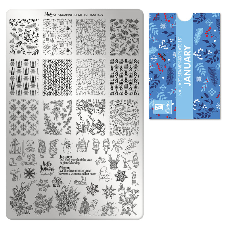 Moyra - 151 January Stamping Plate