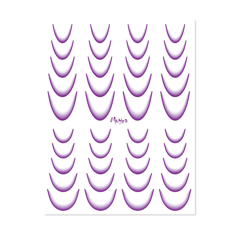 Moyra - Watertransfer Sticker Selection No. 07 Purple Ombre