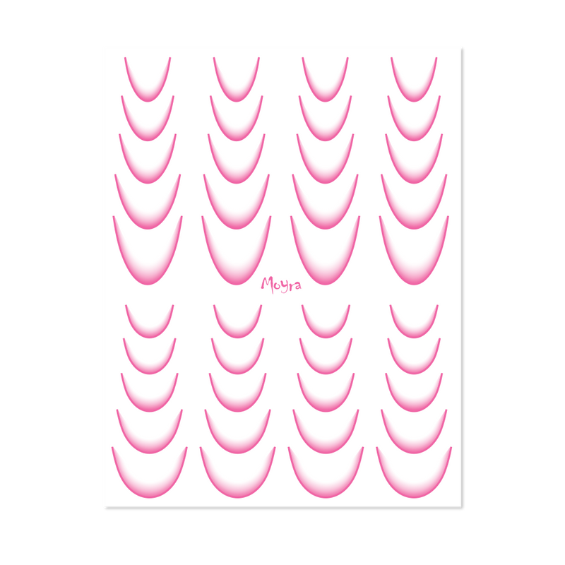 Moyra - Watertransfer Sticker Selection No. 08 Pink Ombre