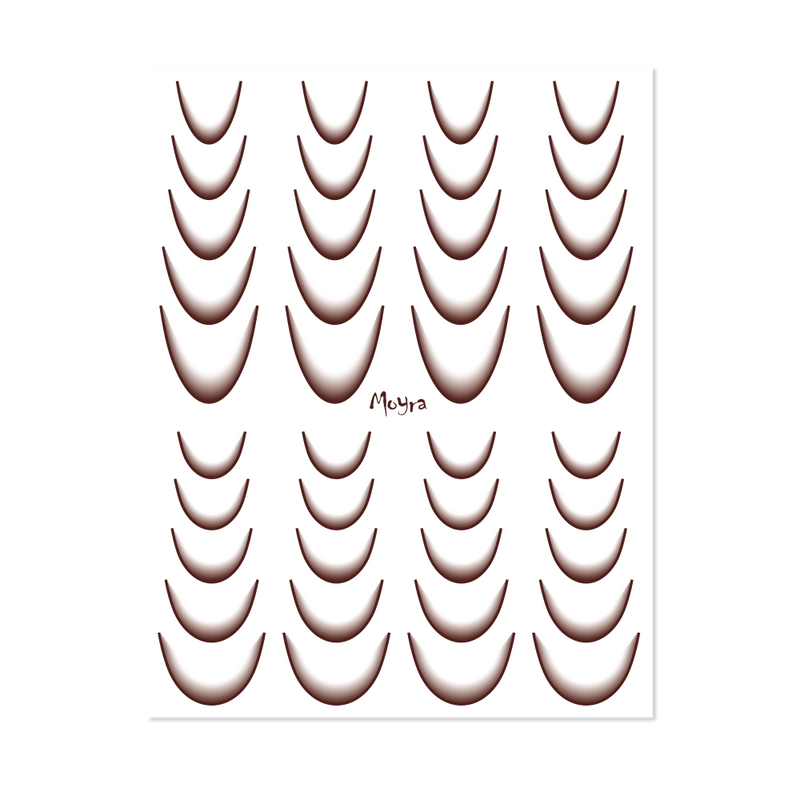 Moyra - Watertransfer Sticker Selection No. 09 Brown Ombre