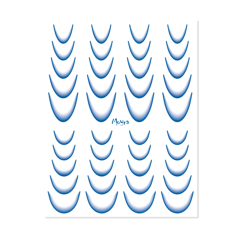 Moyra - Watertransfer Sticker Selection No. 10 Blue Ombre