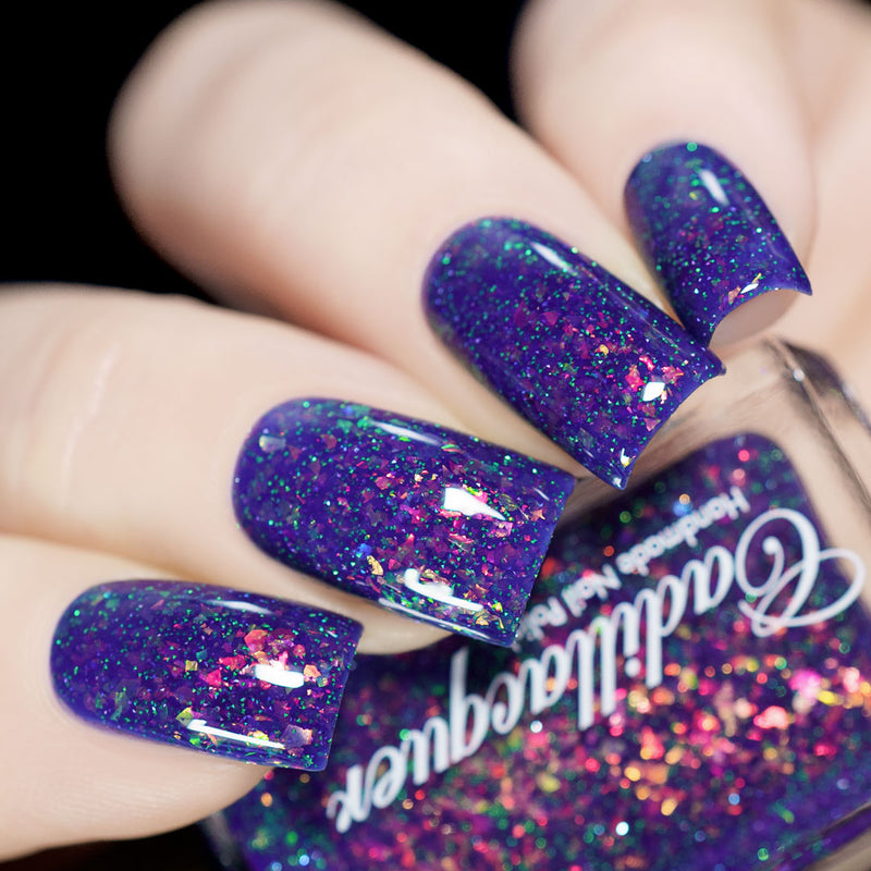 [Preorder, Ships Beginning of Aug] Cadillacquer - The Blue Marble Nail Polish (Flash Reflective) - Store Exclusive