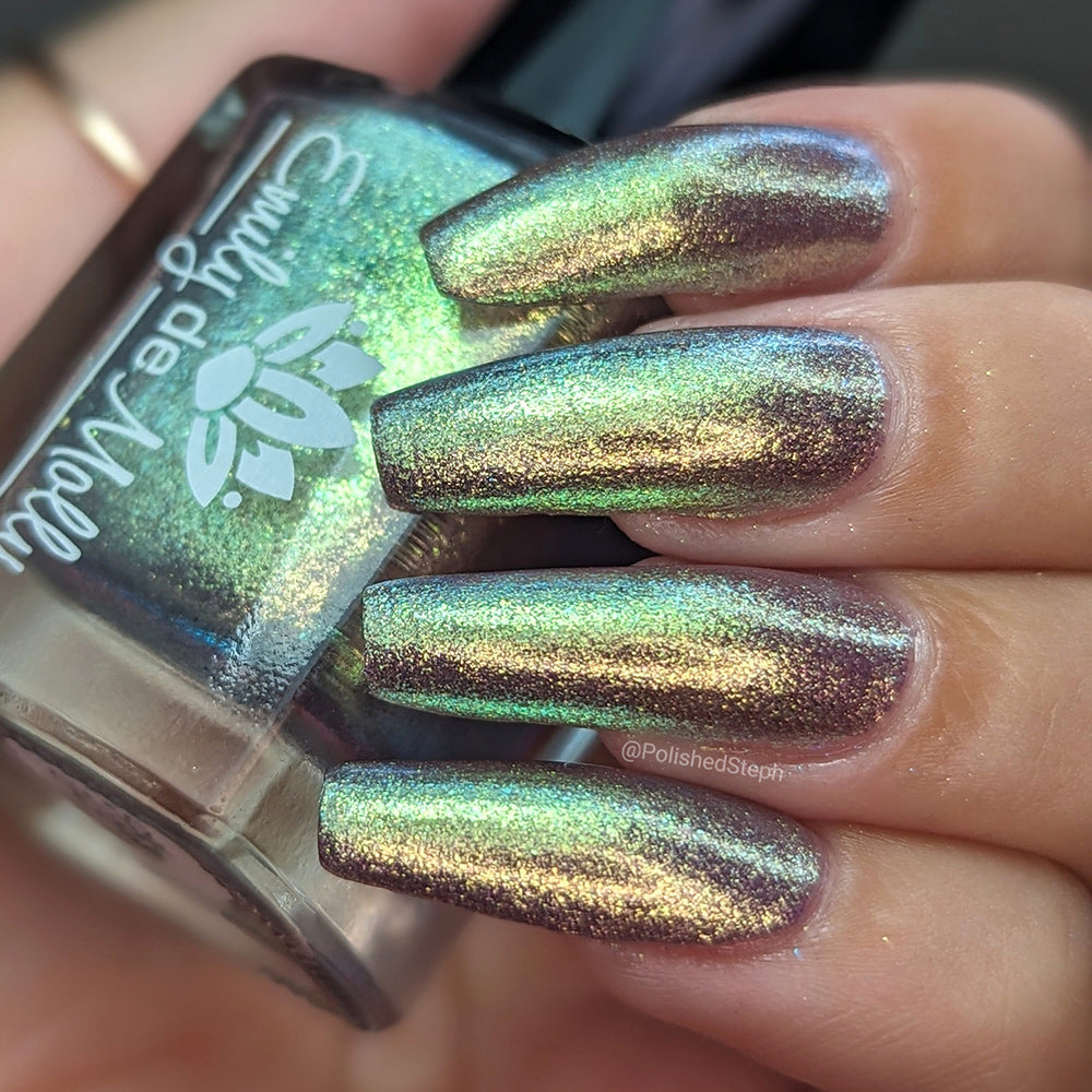 The Same Dream - A pale purple nail polish with duochrome