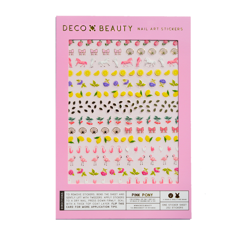 Deco Beauty - Pink Pony Nail Stickers