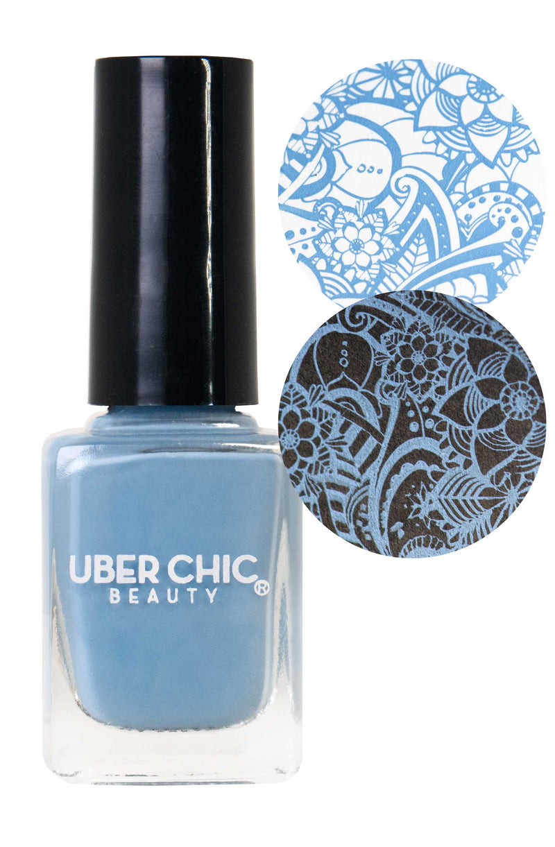 UberChic Beauty - Partly Cloudy with a Chance of Glam Stamping Polish