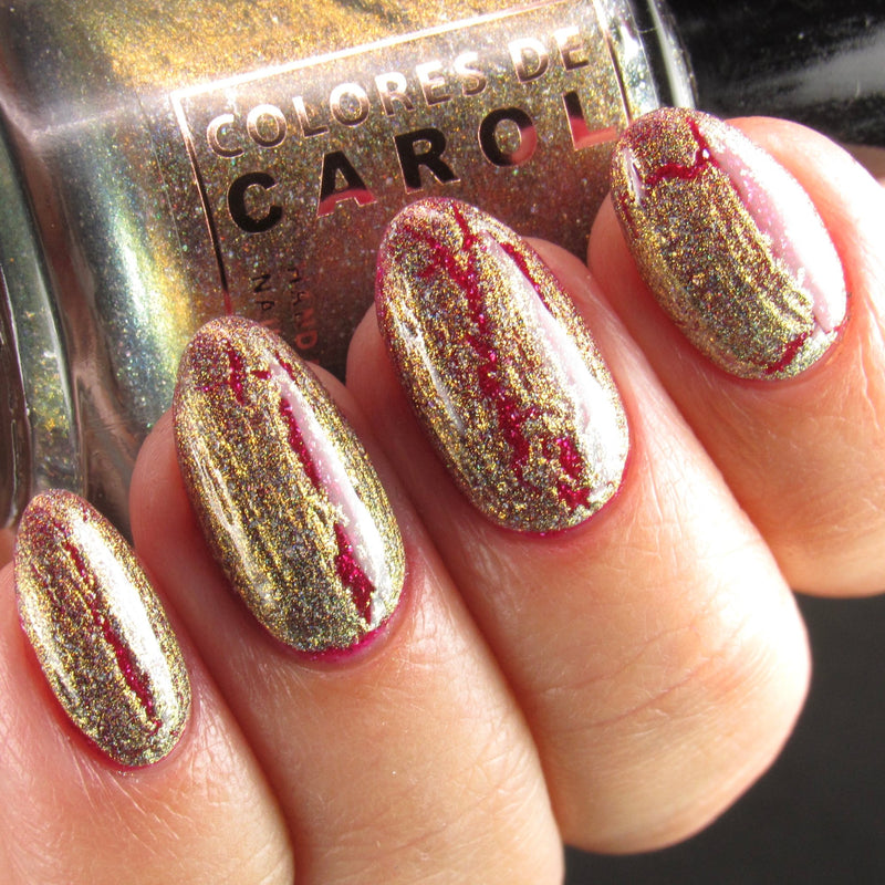 Colores de Carol - Tinsel & Tonic Nail Polish (Crackle Topper)