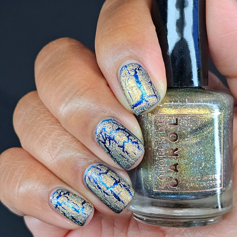 Colores de Carol - Tinsel & Tonic Nail Polish (Crackle Topper)