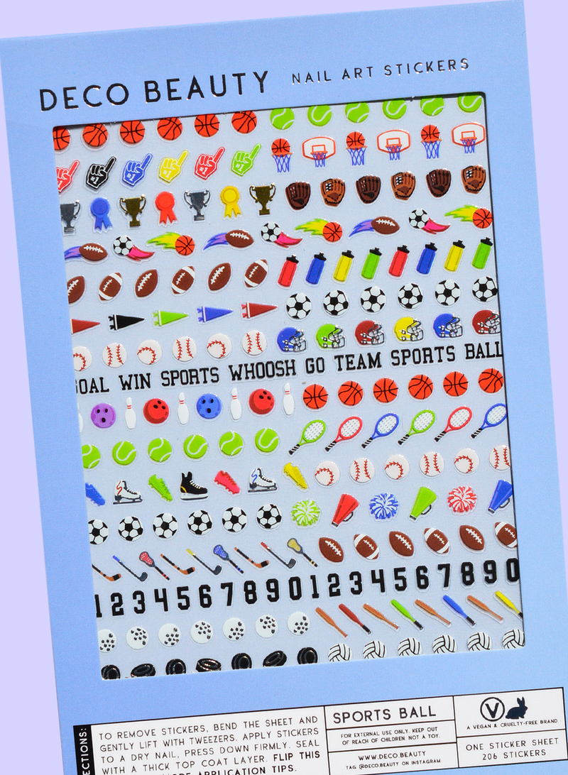 Deco Beauty - Sports Ball Nail Stickers