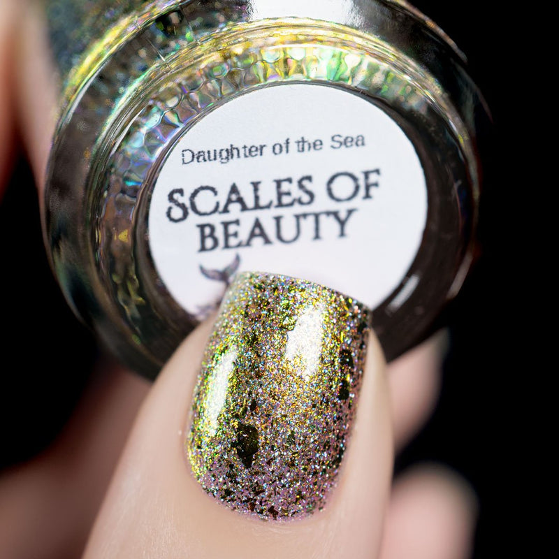 holographic mica powder spectraflair nail paint