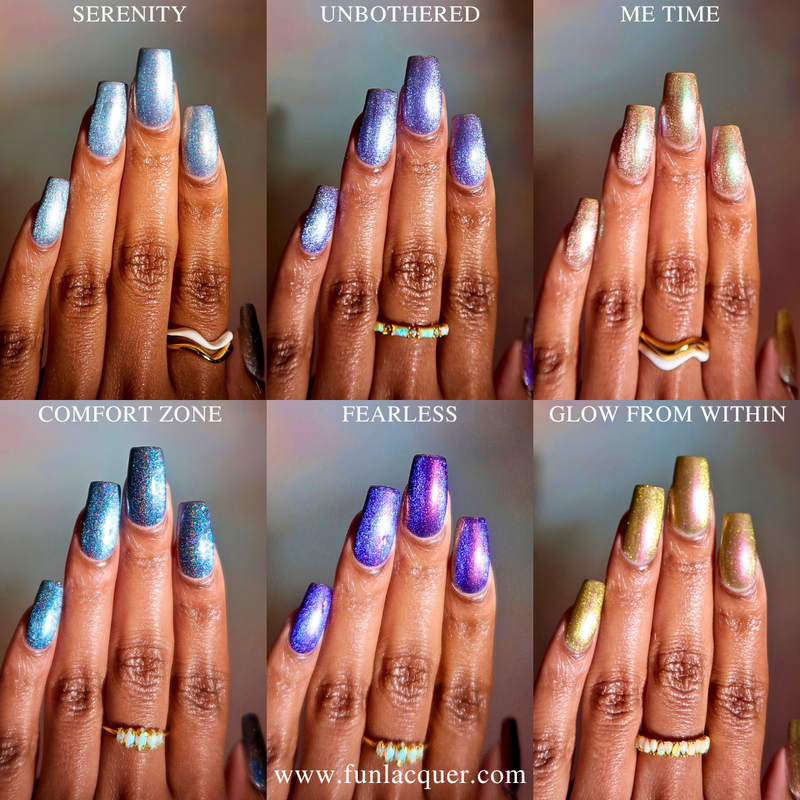 [Preorder, Ships Early Nov] F.U.N Lacquer - Self-Love Collection (6 Nail Polishes) (Magnetic)