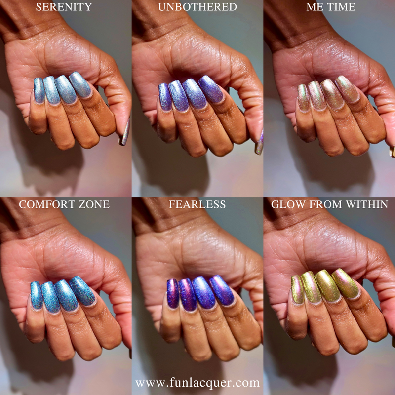 [Preorder, Ships Early Nov] F.U.N Lacquer - Self-Love Collection (6 Nail Polishes) (Magnetic)