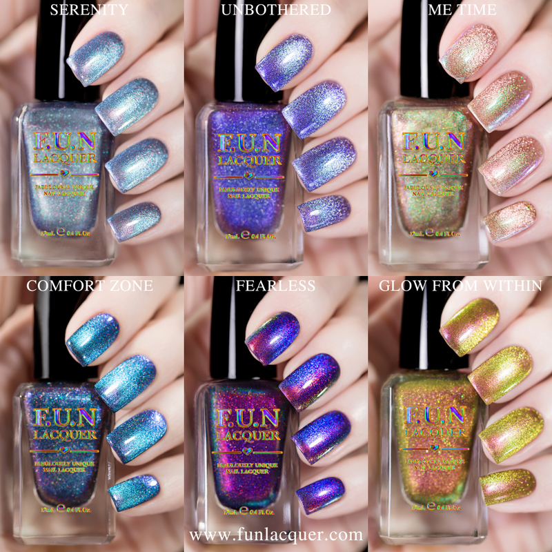 [Preorder, Ships Early Nov] F.U.N Lacquer - Self-Love Collection (6 Nail Polishes) (Magnetic)