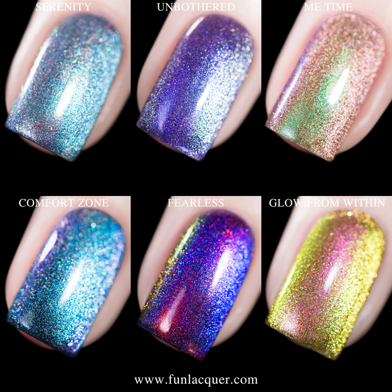[Preorder, Ships Early Nov] F.U.N Lacquer - Self-Love Collection (6 Nail Polishes) (Magnetic)