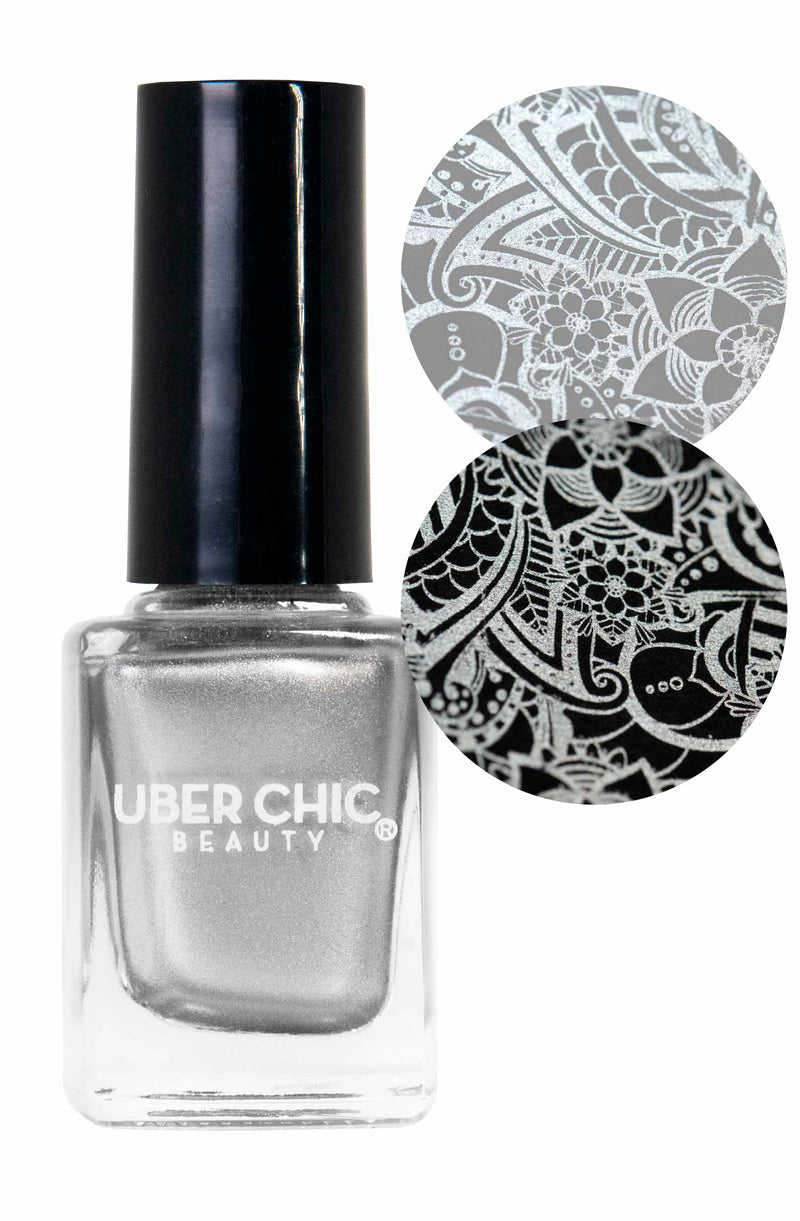 UberChic Beauty - Silver Palace Stamping Polish